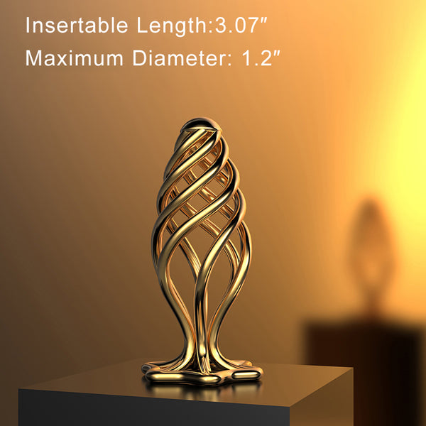 Sevanda Pinecone Hollow Spiral Anal Plug for Unisex Uses