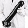 15.5 Inch Huge Black PVC Suction Cup Realistic Dildo