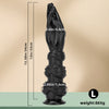 Super Long Fist Dildo Black Anal Plug Butt Plug with Strong Suction Cup 3 Sizes Vaginal G-spot Hand Dildo Anal Pleasure Trainer Sex Toys for Men Women Masturbation