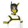 Neoprene Dog Full Face Head Mask Kit, Novelty Costume Pup Hood Mask with Collar and Strap