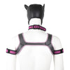 Neoprene Dog Full Face Head Mask Kit, Novelty Costume Pup Hood Mask with Collar and Strap