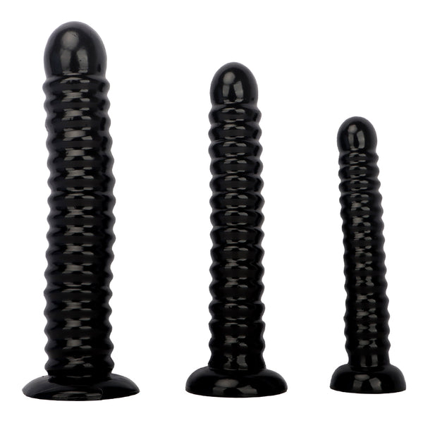 Extra long and large threaded unisex dildo