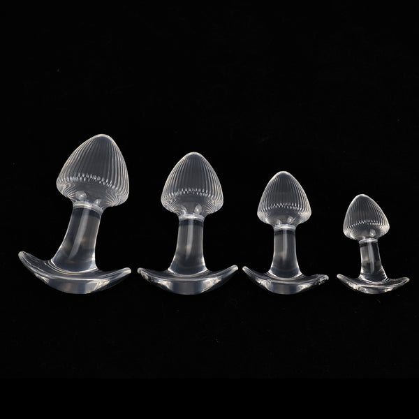 Mushroom head TPE butt plug 4-piece set