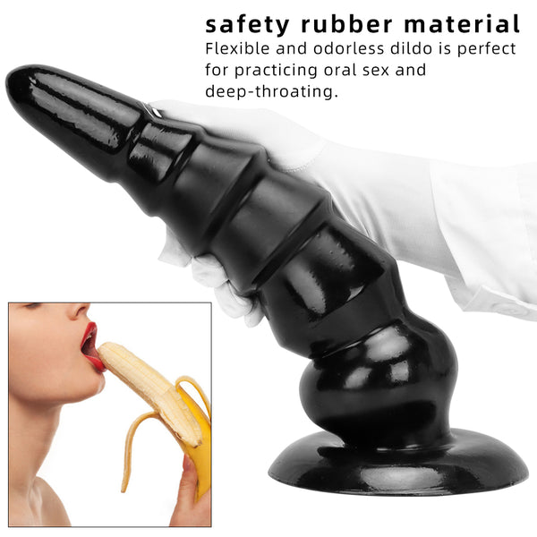 Thick and Enlarged Silicone Anal Plug with Expanded Base Beads to Stimulate Butt Butt Plug Couple's Pleasure Sex Toy