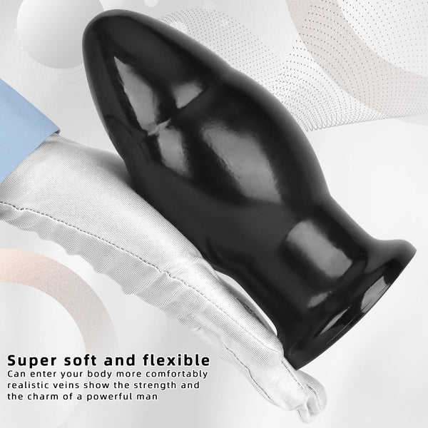 Manual Anal Plug Prostate Massager, Huge Waterproof Butt Plug Adult Sex Toy for Men Women