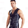 Men's Sexy Leather Sleeveless Top