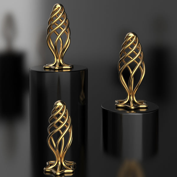 Sevanda Pinecone Hollow Spiral Anal Plug for Unisex Uses