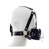 PU Leather Slaves Head Harness Mouth Muzzle Strap Restraints Gag Ball Game New
