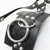 PU Leather Slaves Head Harness Mouth Muzzle Strap Restraints Gag Ball Game New