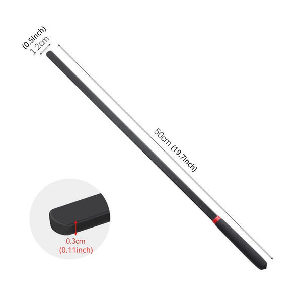 0.5M Frosted Handle Solid Wood Cane