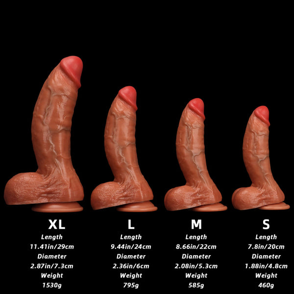 Silicone simulated penis soft and ultra-realistic fake penis adult products
