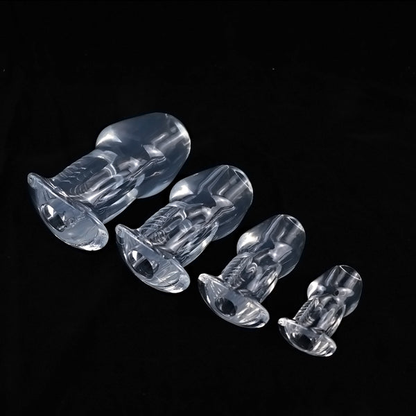 Hollow glans anal plug