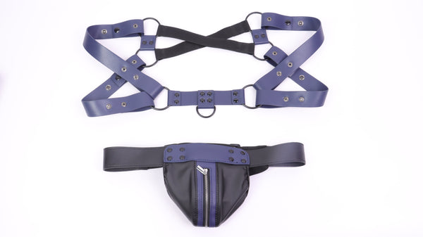 Spartan Lion gladiator style studded suspenders and groin protector