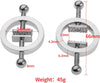2 x Nipple Clip Clamps Circular Stainless Steel Clamp,Adjustable Weight Metal Nipple Clamps
