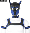Neoprene Dog Full Face Puppy Mask Removable Pup Hood Halloween Mask