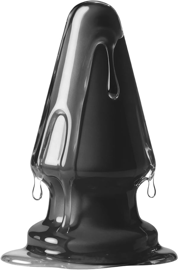 9.8 Inch Food Grade Platinum Silicone Stretcher Grip - FDA Standard Compliant Material - X Large Giant Anal Butt Plug - Vac-U-Lock System - Sex Toys for Men and Women (Black, X Large)