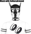 Neoprene Dog Full Face Puppy Mask Removable Pup Hood Halloween Mask