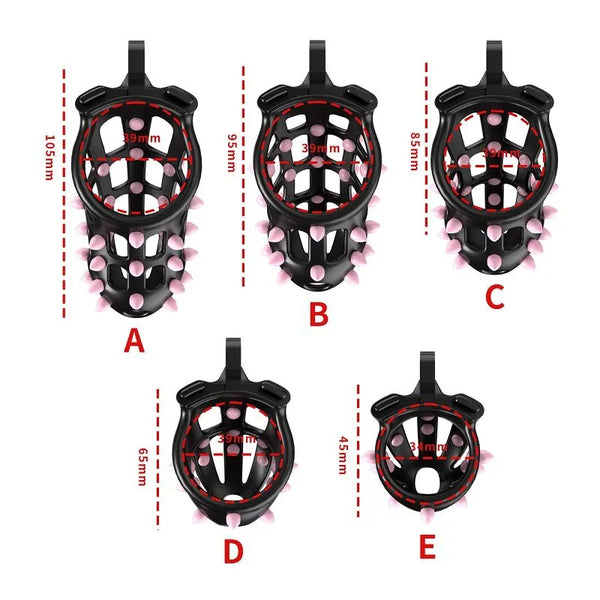 Cobra wearable chastity lock men's cb lock with nails adult fun belt SM catheter