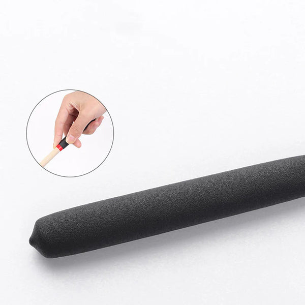 0.5M Frosted Handle Solid Wood Cane