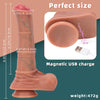 8.85in 4in1 Heating Thrusting Vibrating Rotation Remote Horse Animal Dildo