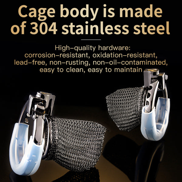 Adjustable Chainmail Chastity Cage