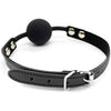 Ball Gag Silicone Black by HappyNHealthy