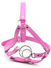 Fun Supplies Mouth Ball Double Ring Harness Mouth Plug Adult Supplies Mouth Ball Bondage Sexy PU Leather