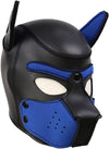 Neoprene Dog Full Face Puppy Mask Removable Pup Hood Halloween Mask