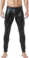 WINTOFW Men's Faux Leather Skinny Leggings Slim Fit Pants Tight Long Trousers men's faux leather pants men's faux leather pants