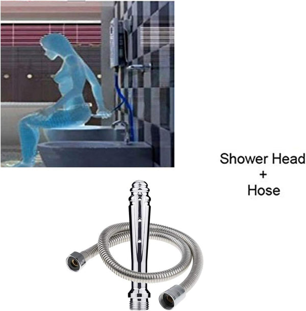 Enemator Cleaning Shower Bidet for Men and Women - Handheld Shower Douche for Enema Rinse, 59-inch Hose