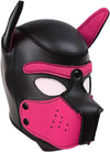 Neoprene Dog Full Face Puppy Mask Removable Pup Hood Halloween Mask