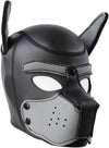Neoprene Dog Full Face Puppy Mask Removable Pup Hood Halloween Mask