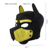 Neoprene Puppy Face Muzzle Dog Removable Full Head Hood Mask With Ears (One Size)