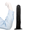 Extra long and large threaded unisex dildo