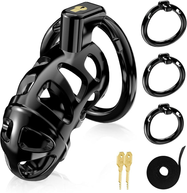 Men's training penis bondage ring chastity cage BDSM penis cage