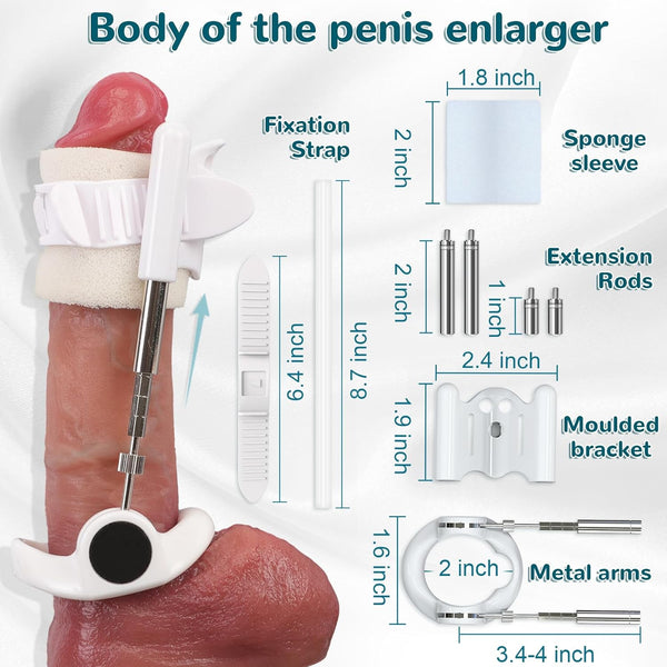 Penis Extender Stretcher Kit,Penis Enlargement Adjustable Stretching, Effective Wearable Male