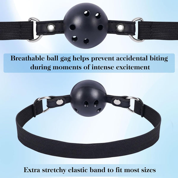 Sex Bondage Anal Hook, Neck to Wrist Behind Back Handcuffs Collar with Anal Trainer & Ball Gag, Bed Restraints Sex Game Accessories Kinky Fetish Role Play Adult Sex Toys for Couple Beginner