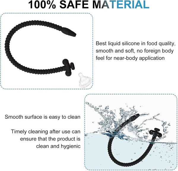 Urethral Sounds 3 Pcs Set Silicone Plug Urethral with Different Size, Urinary Dilator Urethra Masturbation Rod Sex Toy for Men