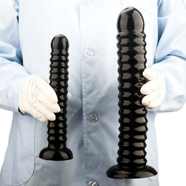 Extra long and large threaded unisex dildo