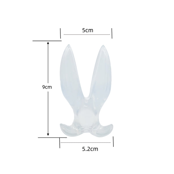 Blue Whale Mouth Anal Sex Toy, Anal Dilator, Prostate Massager with Center Hole