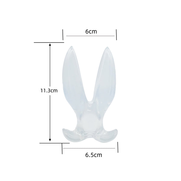 Blue Whale Mouth Anal Sex Toy, Anal Dilator, Prostate Massager with Center Hole