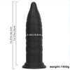 14.37in Fantasy Long Big Silicone Soft Black Dildo Anal Plug For Anus