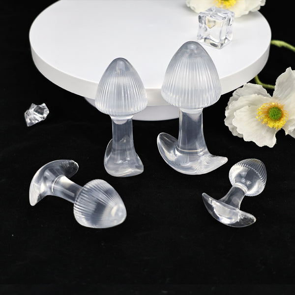 Mushroom head TPE butt plug 4-piece set