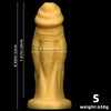 Realistic thick silicone dildo, unisex