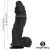 11.41in 12.6in 15in Super Big Silicone Soft Black Fantasy Love Sex Dildo