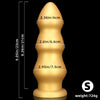 Gold Silicone 11CM Thick Huge Knot Dildo with Suction Cup Butt Plug Anal Sex Toy