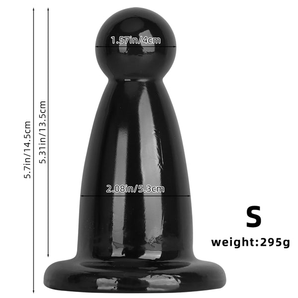 Black Big Anal Plug For Fist Sex Supplies Super Large Anal Plug