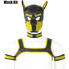 Neoprene Dog Full Face Puppy Mask Removable Pup Hood Halloween Mask