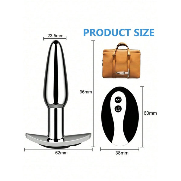 Anal Boat Anchor Metal Anal Plug 10 Frequency Vibration Remote Rechargeable Anal Plugs Vibrator Butt Plug Sex Toys