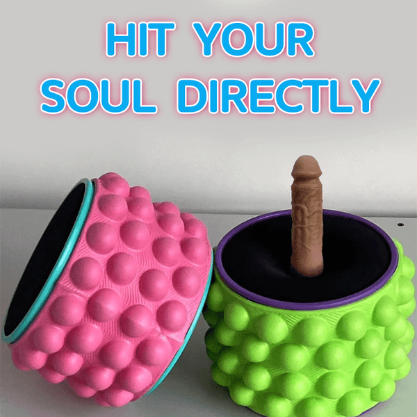 Yoga Wheel Simulated Penis Sex Machine Relieve Fatigue